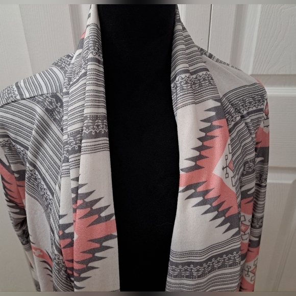 Open Knit Waterfall Cardigan - Picture 2 of 7
